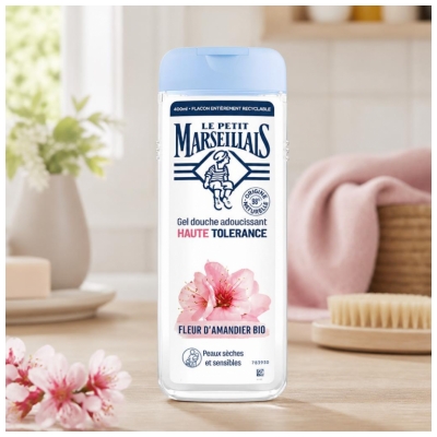 Le Petit Marseillais Organiczny Kwiat Migdałowca Wysoka Tolerancja Zmiękczający żel pod Prysznic 400 ml
