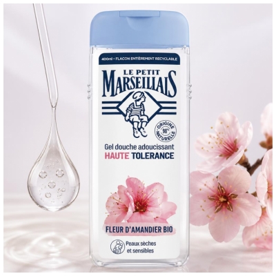 Le Petit Marseillais Organiczny Kwiat Migdałowca Wysoka Tolerancja Zmiękczający żel pod Prysznic 400 ml