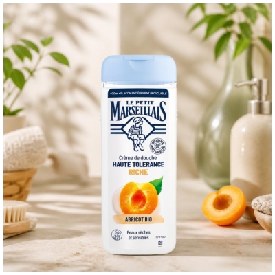 Le Petit Marseillais Hochtolerante Duschcreme Reichhaltige Bio-Aprikose 400 ml