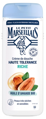 Le Petit Marseillais Crema Doccia ad Alta Tolleranza Ricca di Olio di Mandorle Biologico 400 ml