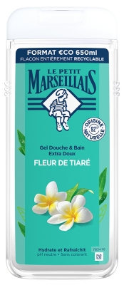 Le Petit Marseillais Gel Douche & Bain Extra Doux Fleur de Tiaré 650 ml