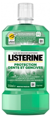 Listerine Płyn do Płukania ust Ochrona Zębów i Dziąseł Świeża Mięta 250 ml