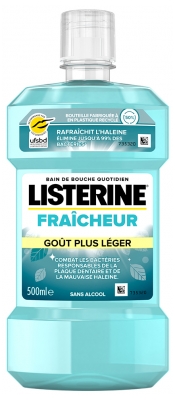 Listerine Bain de Bouche Fraîcheur Goût Plus Léger 500 ml