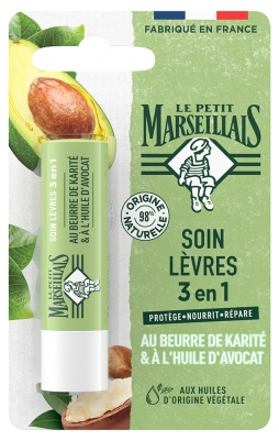 Le Petit Marseillais Soin Lèvres 3en1 4,9 g