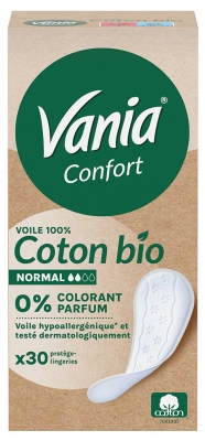 Vania Wkładki do Bielizny Comfort z Bawełny Organicznej Normal 30