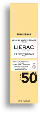 Lierac Sunissime Žametna Tekočina za Obraz SPF50+ 40 ml