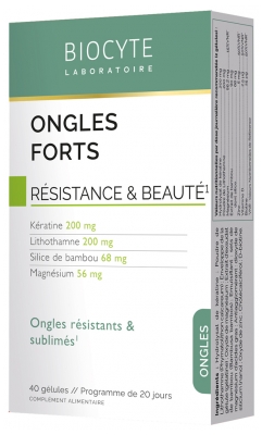 Biocyte Uñas Fuertes 40 Cápsulas