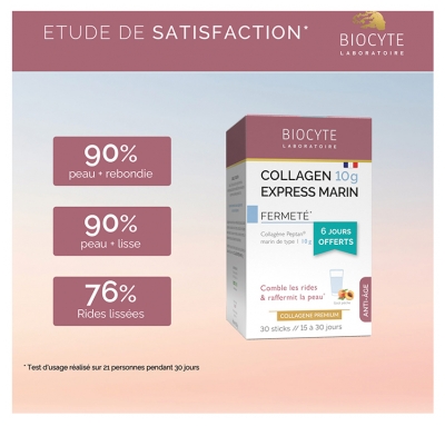 Biocyte Collagen Express Anti-Âge Peau Redensifiée 30 Sticks