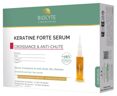 Biocyte Keratine Forte Serum gegen Haarausfall 5 Ampullen