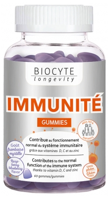 Biocyte Longevity Immunité 60 Gummies