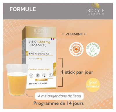 Biocyte Vitamine C Liposomal 1000 mg 14 Sticks