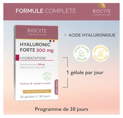 Biocyte Hyaluronic Forte 300 mg 30 Gélules