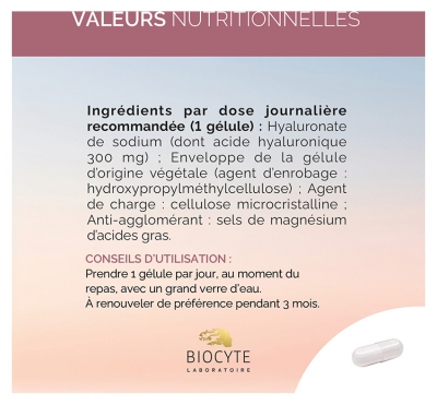 Biocyte Hyaluronic Forte 300 mg 30 Gélules