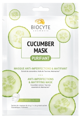 Biocyte Agurke Maske Rensende Maske Anti-Urenheder & Matterende 10 g