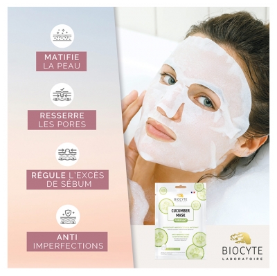 Biocyte Cucumber Mask Purifiant Masque Anti-Imperfections & Matifiant 10 g