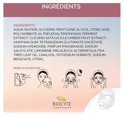 Biocyte Cucumber Mask Purifiant Masque Anti-Imperfections & Matifiant 10 g