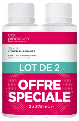 Eau Précieuse Clearskin Lotion Purifiante Lot de 2 x 375 ml