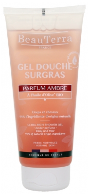 BeauTerra Gel Douche Surgras Ambre 200 ml