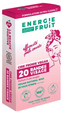 Energie Fruit 20 Bandes Cire Froide Visage