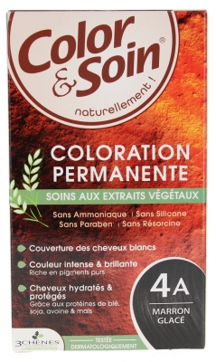 Les 3 Chênes Color & Soin Permanent Color Care - Hair Colour: Glossy Brown: 4A