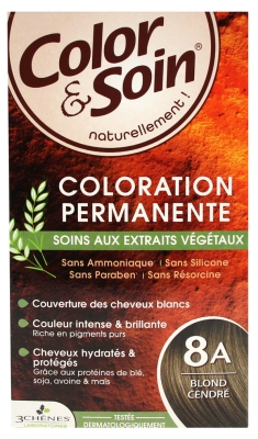 Les 3 Chênes Color & Soin Permanent Color Care - Hair Colour: Ash Blond: 8A