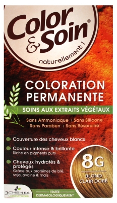 Les 3 Chênes Color & Soin Permanent Color Care - Hair Colour: Golden Light Blond: 8G