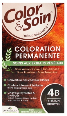 Les 3 Chênes Color & Soin Permanent Color Care - Hair Colour: Brownie Chestnut: 4B