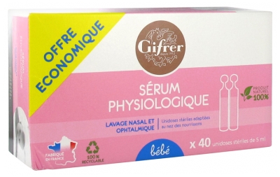 Gifrer Sérum Physiologique 40 x 5 ml