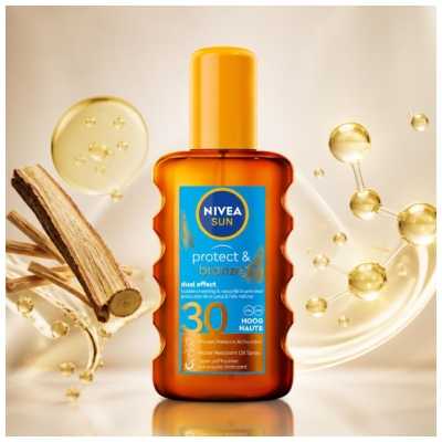Nivea Sun Protect & Bronze Trockenöl SPF30 200 ml