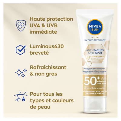 Nivea Sun UV Face Specialist Anti-Taches Solaire SPF50+ 40 ml