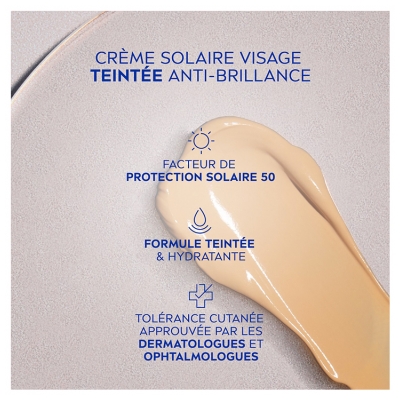 Nivea Sun UV Face Anti-Brillance Teinte Médium Solaire SPF50 50 ml