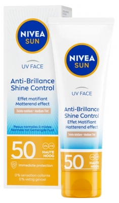 Nivea Sun UV Face Anti-Brillance Teinte Médium Solaire SPF50 50 ml