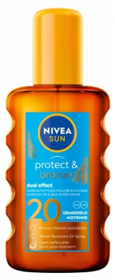 Nivea Sun Protect & Bronze Huile Sèche Solaire SPF20 200 ml