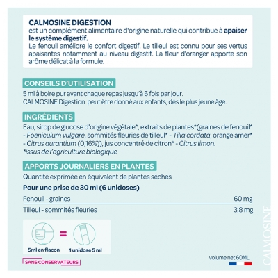 Calmosine Digestion Boisson Apaisante Bio 100 ml