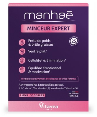 Vitavea Manhaé Afslanken Expert 30 Capsules