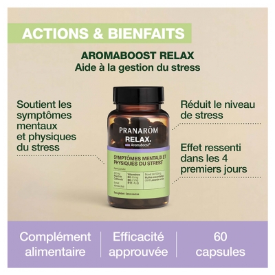 Pranarôm Aromaboost Relax - Détente 60 Capsules