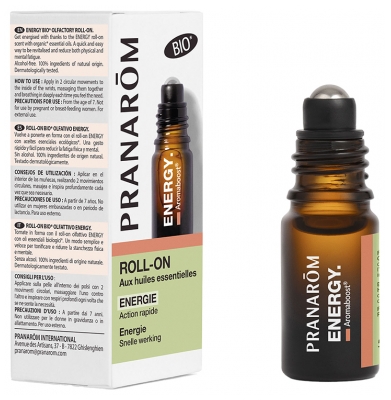Aromaboost Energy - Roll-On Energético con Aceites Esenciales Ecológicos 5 ml