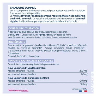 Calmosine Sommeil Bio 14 Dosettes