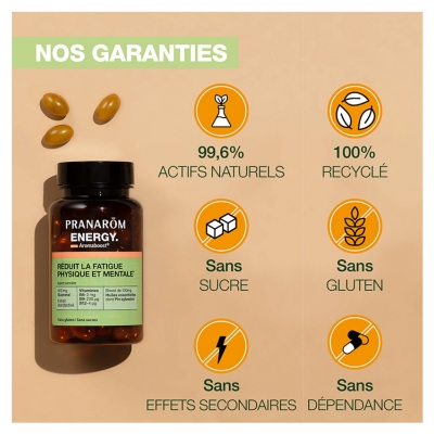 Pranarôm Aromaboost Energy - Énergie 60 Capsules