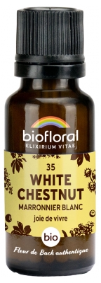 Biofloral Bach Flower Remedies 35 White Chestnut Organic 19.5 g