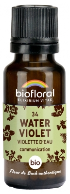 Biofloral Rimedi Floreali di Bach 34 Acqua Viola Biologica 19,5 g