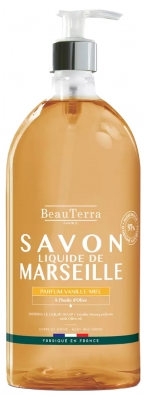 BeauTerra Sapone Liquido di Marsiglia Vaniglia Miele 1 L