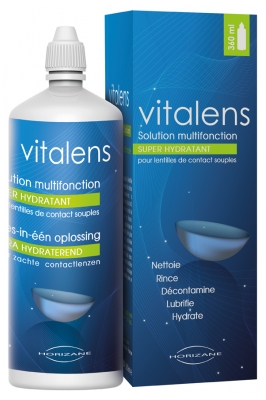 Vitalens večnamenska raztopina za mehke kontaktne leče 360 ml