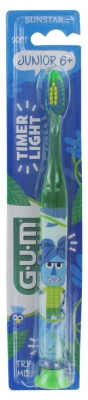 GUM Periuță de Dinți Timer Light Junior 6+ 903 - Culoare: Verde
