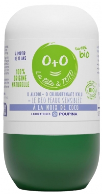 Poupina Deodorant Empfindliche Haut Bio-Kokosnuss 50 ml