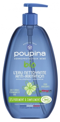 Poupina Agua Limpiadora Ecológica Antiirritación 485 ml