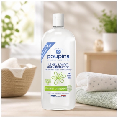 Poupina Anti-Irritation Waschgel Nachfüllpackung 1 L
