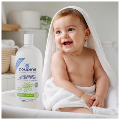 Poupina Anti-Irritation Waschgel Nachfüllpackung 1 L