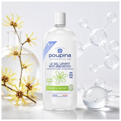 Poupina Anti-Irritation Waschgel Nachfüllpackung 1 L