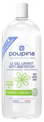 Poupina Recambio de Gel de Lavado Anti-Irritación 1 L